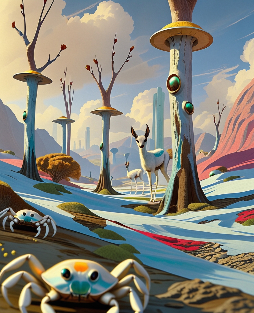 Alien planet ecosystem