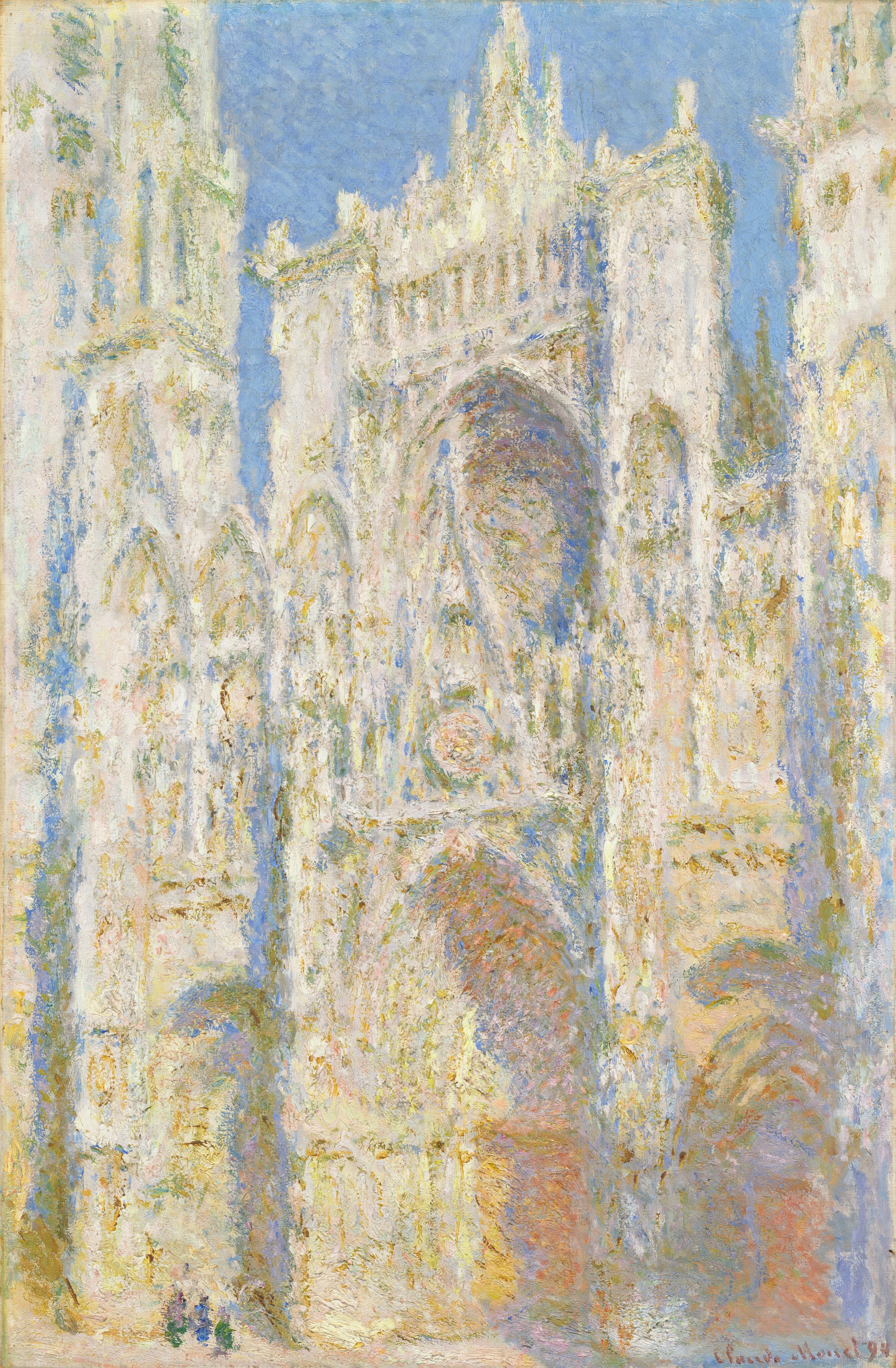 Plate 3 — Rouen Cathedral, West Façade, Sunlight, 1894